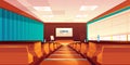 Empty auditorium, lecture hall or meeting room Royalty Free Stock Photo