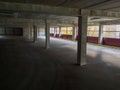 The empty automobile parking overlooking the city