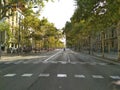 Empty avenue