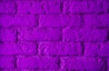Empty background of old brick wall, background, neon light Royalty Free Stock Photo