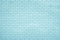 Empty Background wide Blue brick wall texture. Calm white tile square or stone pattern seamless, Mint Green limestone abstract Royalty Free Stock Photo