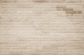 Empty background of wide cream brick wall texture. Beige old brown brick wall concrete or stone textured, wallpaper limestone Royalty Free Stock Photo