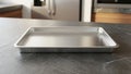 Empty Baking Sheet on Kitchen Countertop Royalty Free Stock Photo