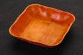 Empty bamboo bowl Royalty Free Stock Photo