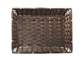 Empty bamboo wicker tray