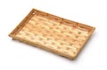 Empty bamboo woven rectangle tray Royalty Free Stock Photo