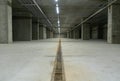 Empty concrete basement in industrial building