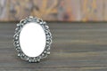 Empty baroque picture frame Royalty Free Stock Photo