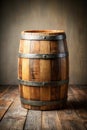 Empty Barrel Shape Background with Open Space for Design Royalty Free Stock Photo