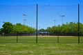 Empty Baseball Field Closed during Coronavirus Pandemic Royalty Free Stock Photo