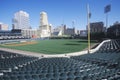 Empty baseball stadium