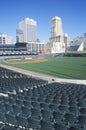 Empty baseball stadium