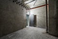 Empty basement interior with concrete walls Royalty Free Stock Photo