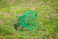 Empty basket of golf balls in the golf course in Otocec, Slovenia Royalty Free Stock Photo