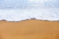 Empty beach background with Copy space. Beautiful sea wave on the beach of Sri Lanka. travel and Summer concept Royalty Free Stock Photo