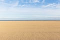 Empty beach background with blue sky , copy space Royalty Free Stock Photo