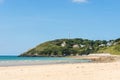 The empty Beach of Barneville Carteret, Normandy, France Royalty Free Stock Photo