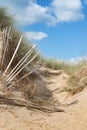 The empty Beach of Barneville Carteret, Normandy, France