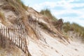 The empty Beach of Barneville Carteret, Normandy, France