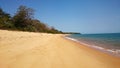 Empty beach on the Bijagos Royalty Free Stock Photo