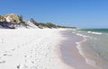 Empty beach and dunes