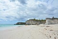 Empty beach of Eleuthera island, Bahama Royalty Free Stock Photo