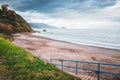 Empty beach in gloomy weather. Location Sicily, region of Italy, Europe