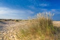 On the empty beach in Great Yarmouth, England