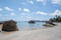 Empty beach on Koh Samui island Thailand Royalty Free Stock Photo
