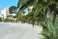 Empty beach of La Manga. Spain Royalty Free Stock Photo