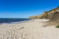 Empty beach near Half Moon Bay, Pacific Ocean Coast, California Royalty Free Stock Photo