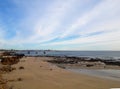 Empty beach in Port Elizabeth, South Africa Royalty Free Stock Photo