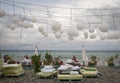 Empty beach restaurant after season Royalty Free Stock Photo