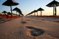 Empty beach sand Royalty Free Stock Photo