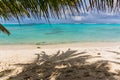 Empty beach shore at daytime under a cloudy sky Royalty Free Stock Photo