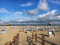 Empty beach St. Peter-Ording Royalty Free Stock Photo