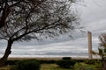 Empty beach at a stormy day Royalty Free Stock Photo