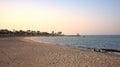 Empty beach at sunset, Marsa Alam, Egypt Royalty Free Stock Photo