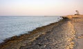 Empty beach at sunset, Marsa Alam, Egypt Royalty Free Stock Photo