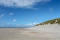 Empty beach in Vejers Strand, Denmark