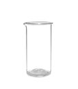 Empty beaker isolated. Laboratory glassware Royalty Free Stock Photo