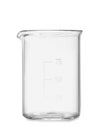 Empty beaker isolated. Laboratory glassware