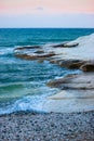 Empty beautiful stone beach Royalty Free Stock Photo