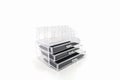 Empty beauty acrylic box. Royalty Free Stock Photo