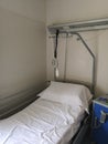 Empty bed of modern and clean hospital