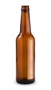 Empty beer bottle. Isolated with clipping path Royalty Free Stock Photo
