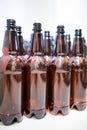 Empty beer bottles at bewery
