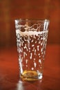 Empty Beer Glass Royalty Free Stock Photo