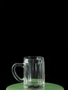 Empty beer glass isolated Royalty Free Stock Photo