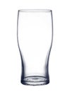 Empty beer glass isolated on white background Royalty Free Stock Photo